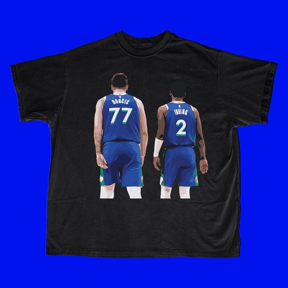 NWT Dallas Mavericks Kyrie Irving Luka Doncic Men’s XL Basketball T Shirt - Picture 1 of 1
